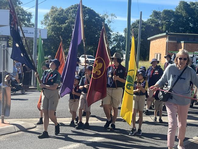 The Hervey Bay Anzac Day service.