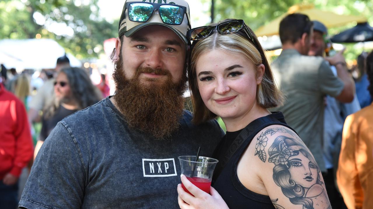 Adam Smith and Claire Ervin at City Park on Day 1 of Launceston's Festivale. Picture: Alex Treacy