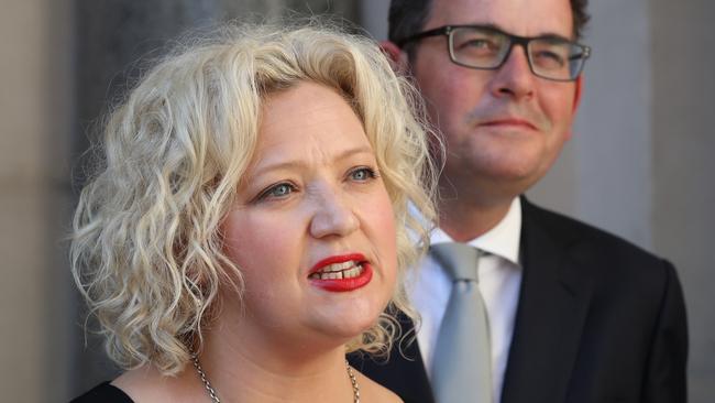 Jill Hennessy said she had confidence in Chief Commissioner Graham ­Ashton. Picture: AAP Image/David Crosling