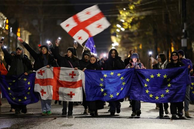 Georgian Dream's decision to delay the nation's EU bid has sparked protests