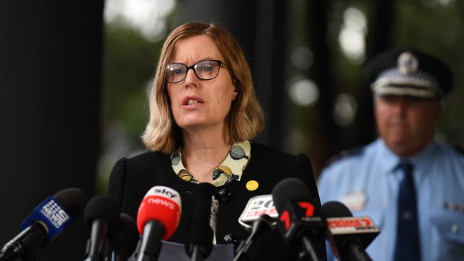 NSW Chief Medical Officer Dr Kerry Chant briefs the media on the COVID-19 pandemic during a press conference in Sydney. Picture: (AAP Image/Dean Lewins)