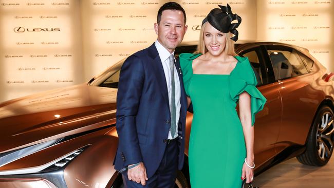 Ricky and Rianna Ponting at the Melbourne Cup.