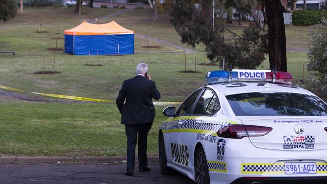 A body was found in a park in Adelaide’s southern suburbs. Picture: AAP