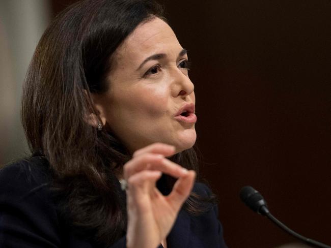 Facebook COO Sheryl Sandberg. Picture: AFP