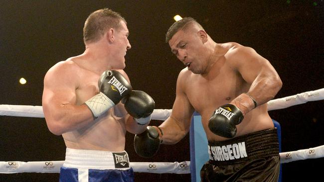 Paul Gallen dominated John Hopoate at the Hordern Pavilion. Picture: AAP Image