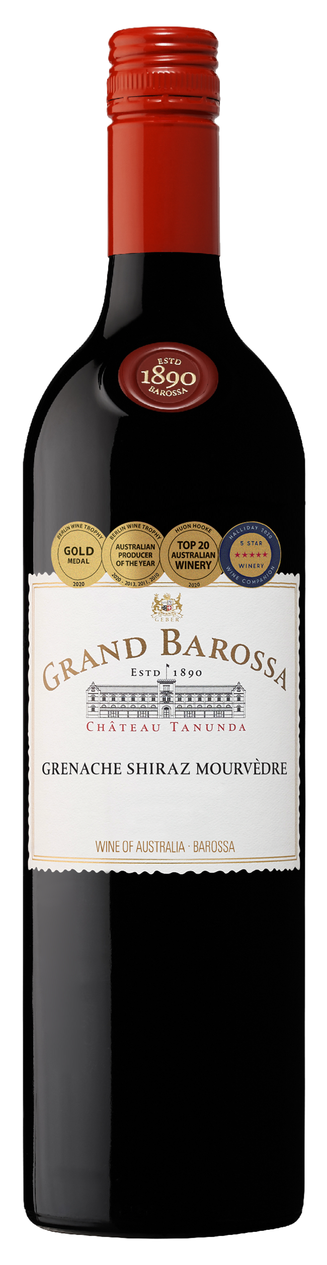 2023 Chateau Tanunda Grand Barossa GSM.