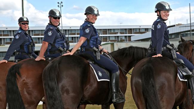 Slain police officer Senior Constable David Masters second from left. Picture: Supplied.