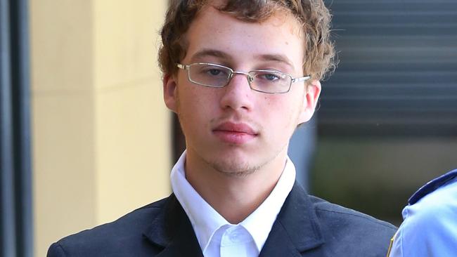 Daniel Jack Kelsall leaving the NSW Supreme court after being found guilty of the frenzied stabbing of Neutral Bay businessman Morgan Huxley. Picture: Craig Greenhill