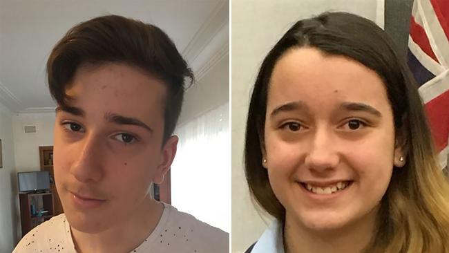 Jack, 15, and Jennifer Edwards, 13, who were killed by their father in 2018. Picture: Supplied