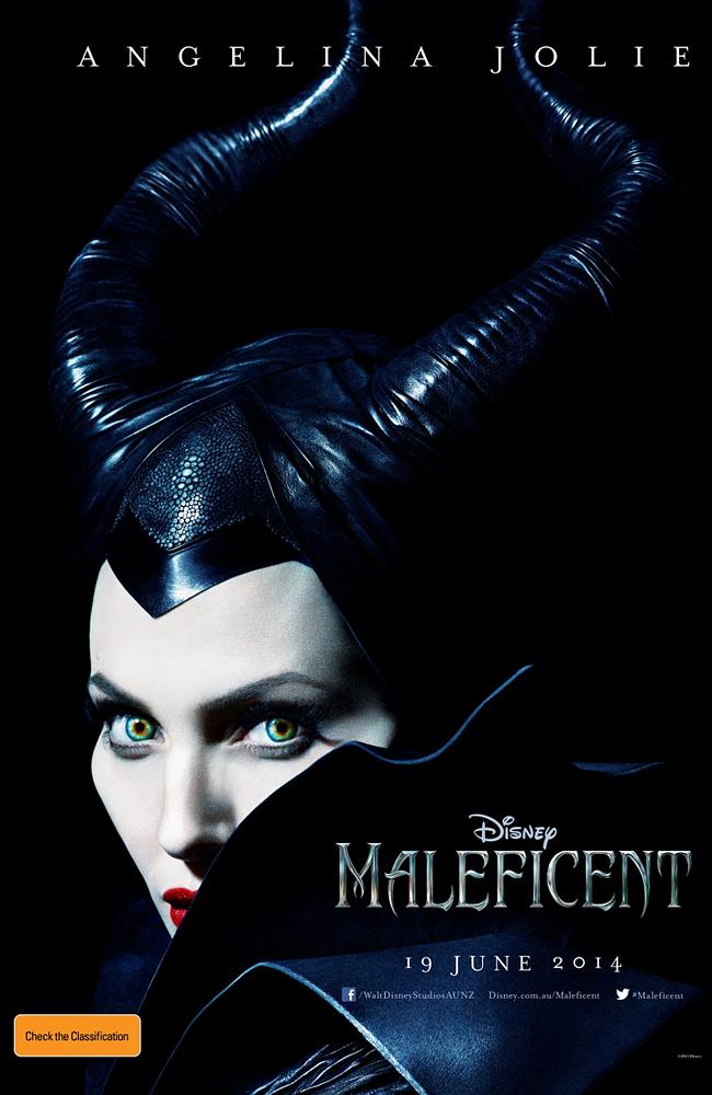 Woman in black ... Angelina Jolie in Disney's Maleficent.