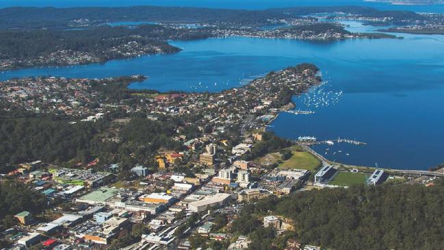 An aerial view of the Central Coast’s Somersby to Erina Corridor