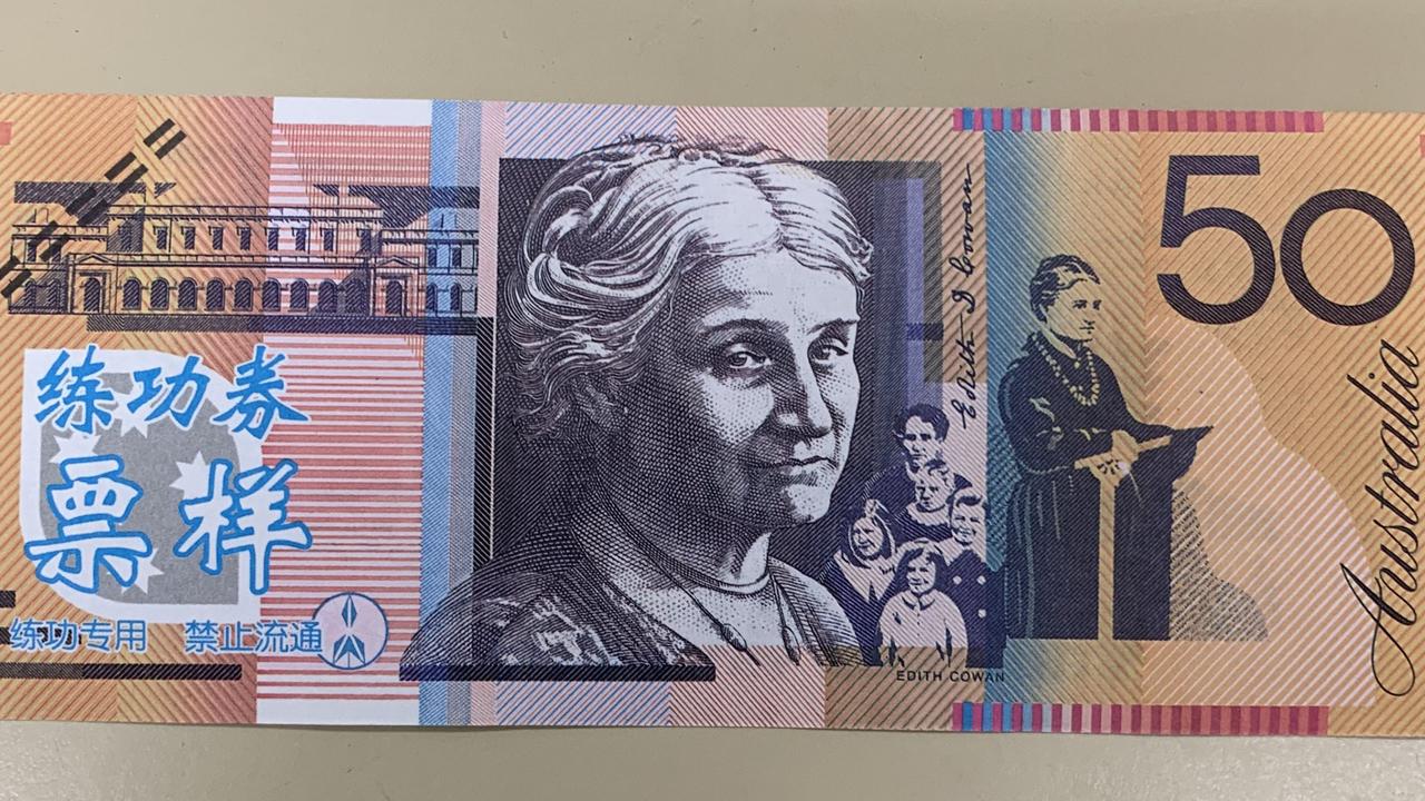 A counterfeit $50 note. (Photo: Queensland Police Service)