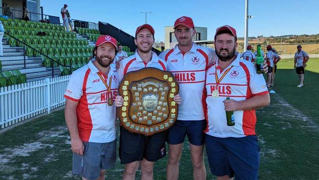 Jordan Neis-Beer (middle, left) has been a star for his Mt Lofty side. Picture: Mt Lofty Cricket Club