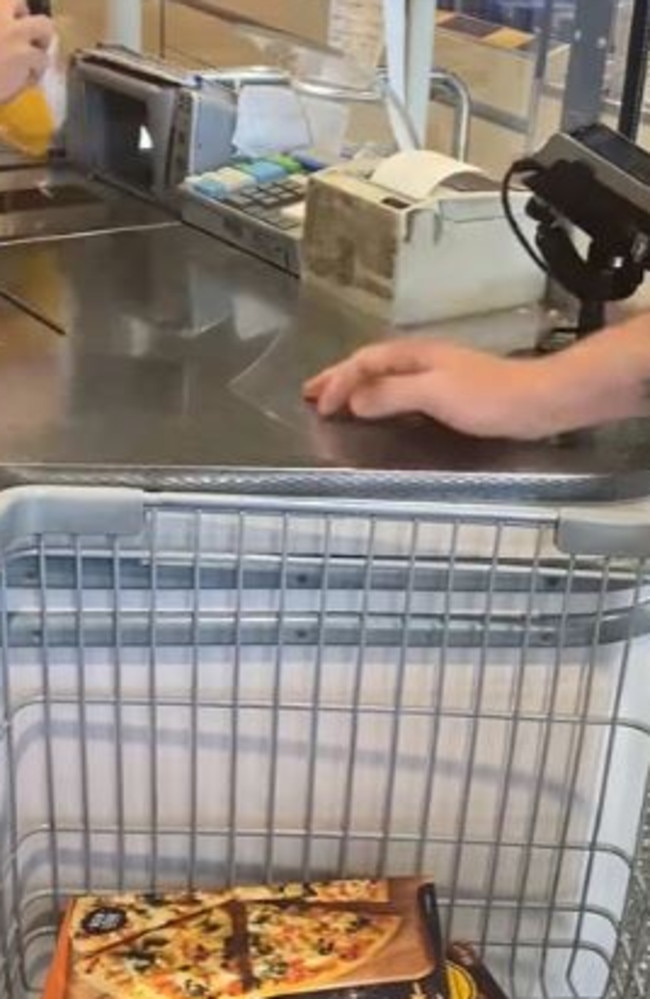 An Aldi shopper has revealed how to make packing groceries quicker at checkout. Picture: Facebook/AldiMums