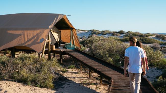 Eco luxury: Sal Salis Ningaloo Reef, Western Australia.