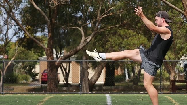 Lara footballer Bailey Ettridge has secured a four-year scholarship at the University of Nevada. Picture: Alan Barber