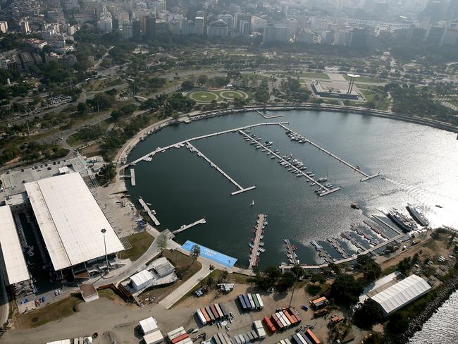 Preparation continues at Marina da Gloria, site of the Olympic sailing venue