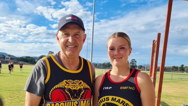 Jamie Lee Speakman recently played game number 100 for the Cobras. Picture: Bacchus Marsh Football Netball Club.