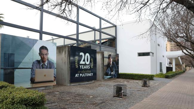 Pulteney Grammar School on South Tce in the Adelaide CBD. Picture: Dean Martin