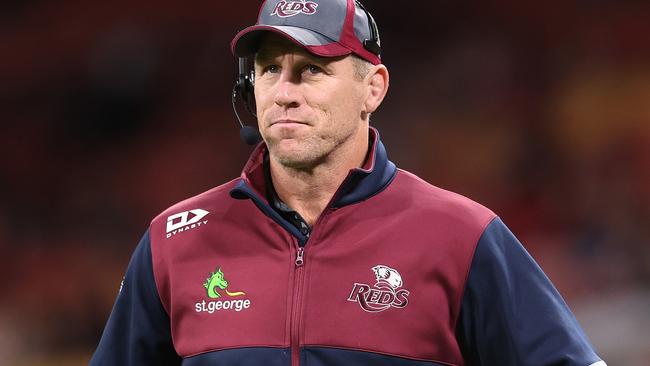 BRISBANE, AUSTRALIA - SEPTEMBER 12: Reds coach Brad Thorn is seen prior to the Qualifying Final Super Rugby AU match between the Queensland Reds and Melbourne Rebels at Suncorp Stadium on September 12, 2020 in Brisbane, Australia. (Photo by Chris Hyde/Getty Images)