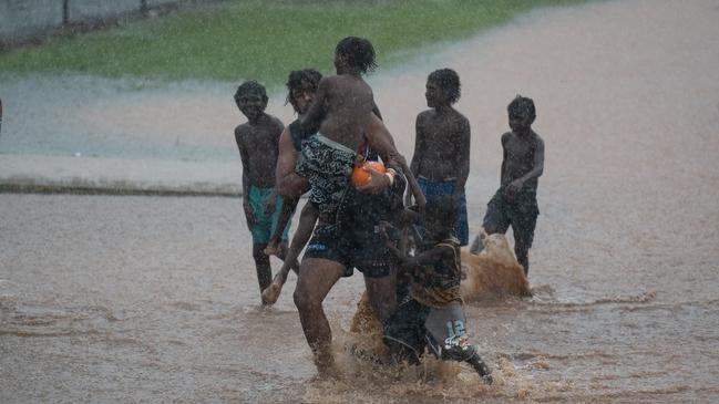 Action shots from NTFL Round 9 at Tiwi, 30 November 2024. Picture: Jack Riddiford / AFLNT Media