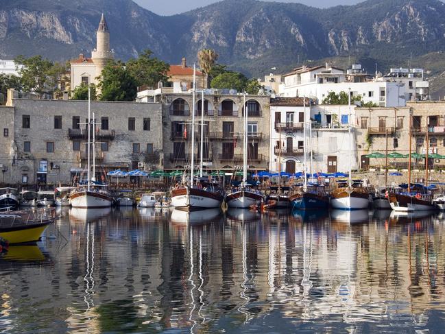 Kyrenia Harbour in The Turkish Republic of Northern Cyprus.