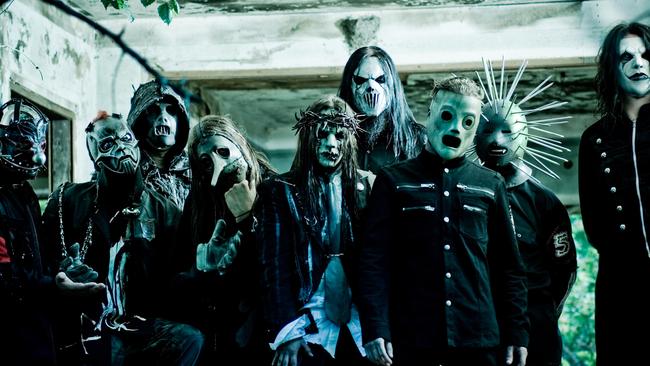 Members of the band Slipknot.