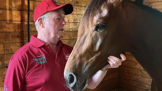 Aldebaran Zeus with owner-breeder Duncan McPherson. Picture: Supplied