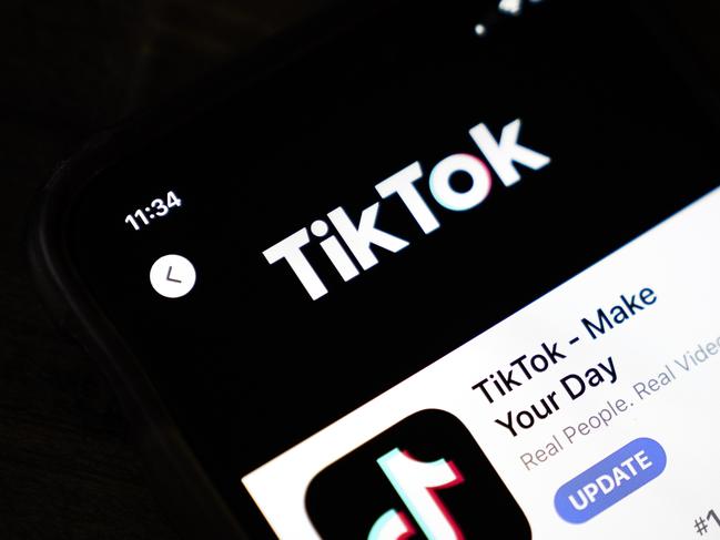 WASHINGTON, DC - AUGUST 07: In this photo illustration, the download page for the Tiki Tok app is displayed on an Apple iPhone on August 7, 2020 in Washington, DC. On Thursday evening, President Donald Trump signed an executive order that bans any transactions between the parent company of TikTok, ByteDance, and U.S. citizens due to national security reasons. The president signed a separate executive order banning transactions with China-based tech company Tencent, which owns the app WeChat. Both orders are set to take effect in 45 days. (Photo Illustration by Drew Angerer/Getty Images) == FOR NEWSPAPERS, INTERNET, TELCOS & TELEVISION USE ONLY ==