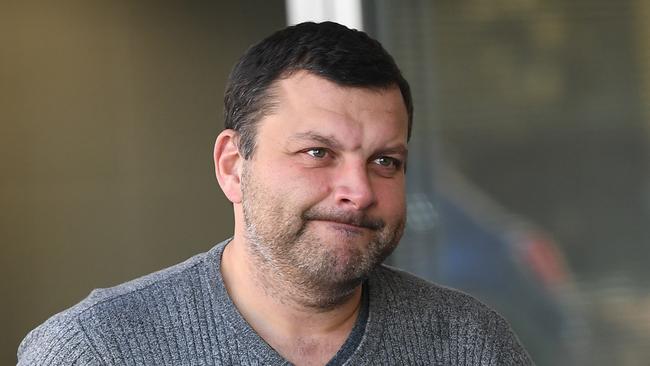 Seb Monsour leaves the police watch house in Brisbane in June. Picture: AAP Image/Dan Peled