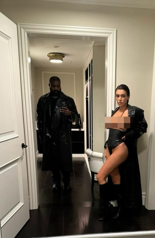 West often posts pictures of his scantily clad wife to Instagram. Source: Instagram