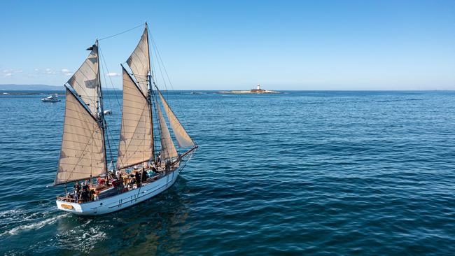 Enjoy a summer adventure on Rhona H, a traditional tall ship, with Heritage Sailing Tasmania. Picture: Tourism Australia