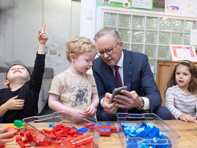 Anthony Albanese also says childcare reform is firmly on the agenda. Picture: NCA NewsWire / Gary Ramage