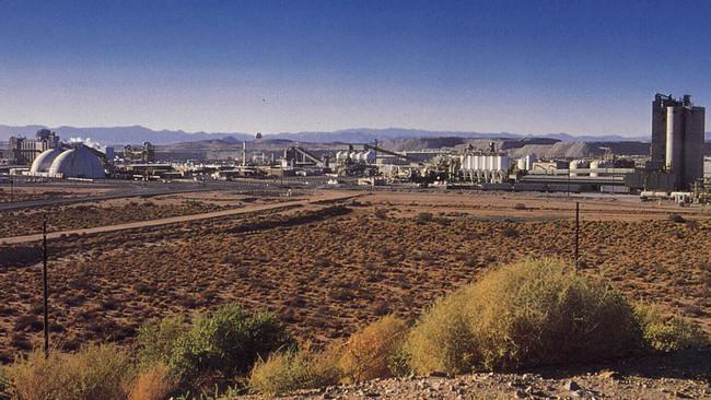 Rio Tinto Borax's operation at Boron in California's Mojave desert.