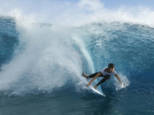 Australia's Molly Picklum shows how it’s done during a training session. Picture: Getty Images