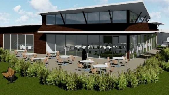 An artist impression of the proposed renovations to The Clubhouse at Hervey Bay Golf Club, Pialba. Photo: Bloc Design.