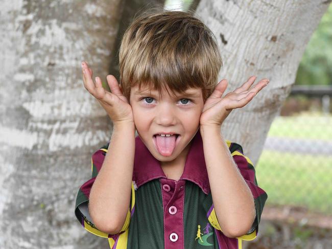 This Yandaran State School prep student might have been the only one in his class but he definitely stole the show with this cheeky face.