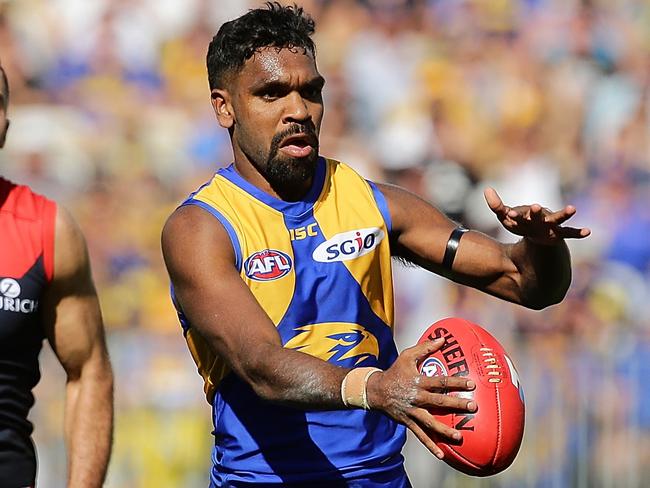 PERTH, WESTERN AUSTRALIA - SEPTEMBER 22:  Liam Ryan of the Eagles runs with the ball during the AFL Prelimary Final match between the West Coast Eagles and the Melbourne Demons on September 22, 2018 in Perth, Australia.  (Photo by Will Russell/AFL Media/Getty Images)