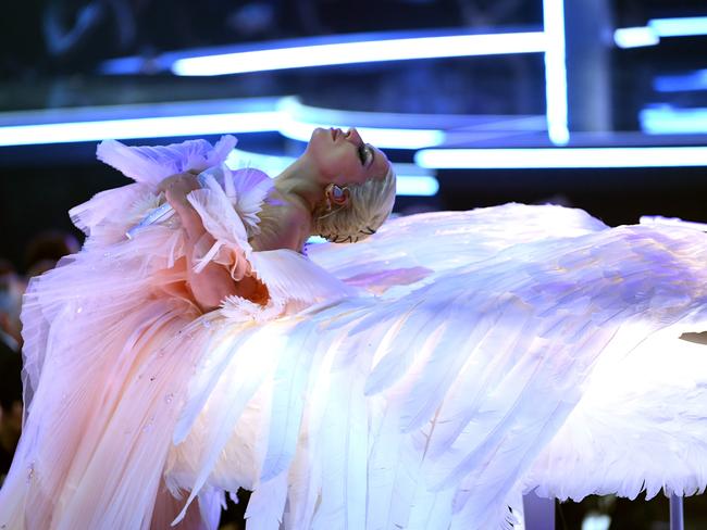 Lady Gaga performs onstage during the 60th Annual GRAMMY Awards at Madison Square Garden on January 28, 2018 in New York City. Picture: Getty