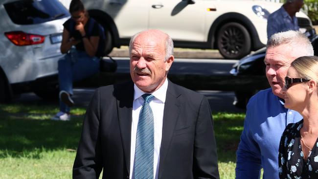 Wally Lewis during the funeral for Souths legend John Sattler on the Gold Coast. Picture: NCA NewsWire/Tertius Pickard