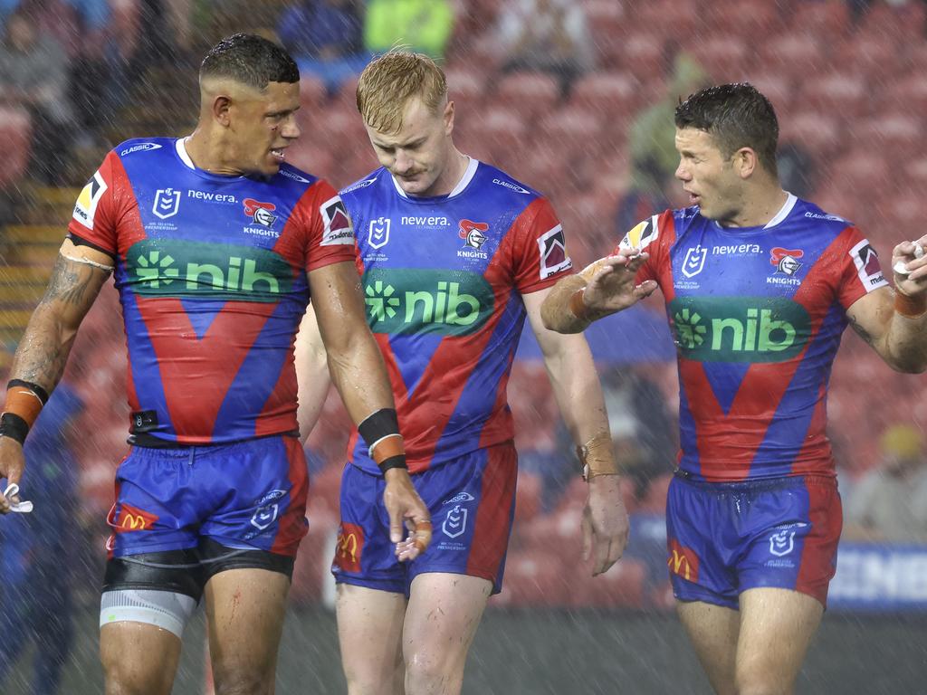 Dane Gagai (left) and Jack Cogger (right) are both out. Picture: Scott Gardiner/Getty Images