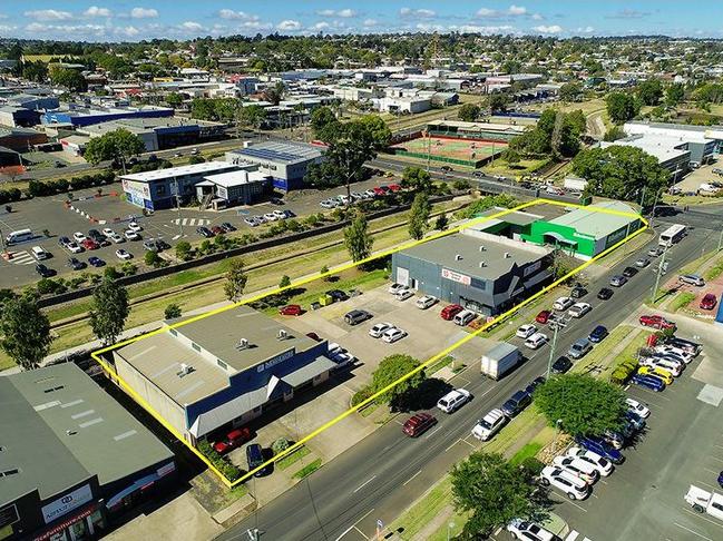 Pair of Toowoomba CBD properties for sale. Picture: Contributed