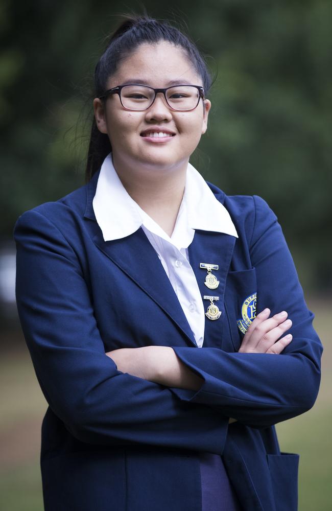 Burwood Girls High School student Joanne Tran won't be skipping school to protest climate change. Picture: Dylan Robinson