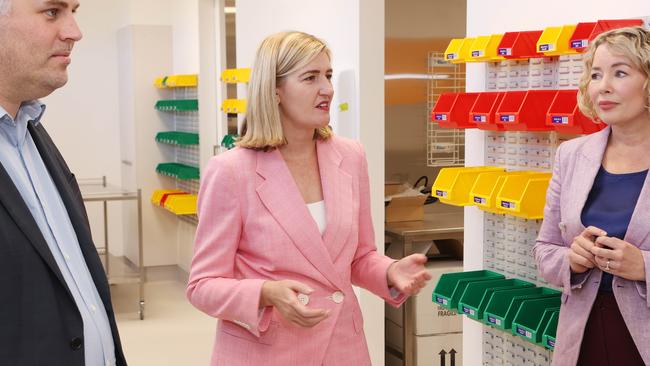 Health Minister Shannon Fentiman tours the new Caboolture Satellite Hospital, Caboolture. Picture: Liam Kidston