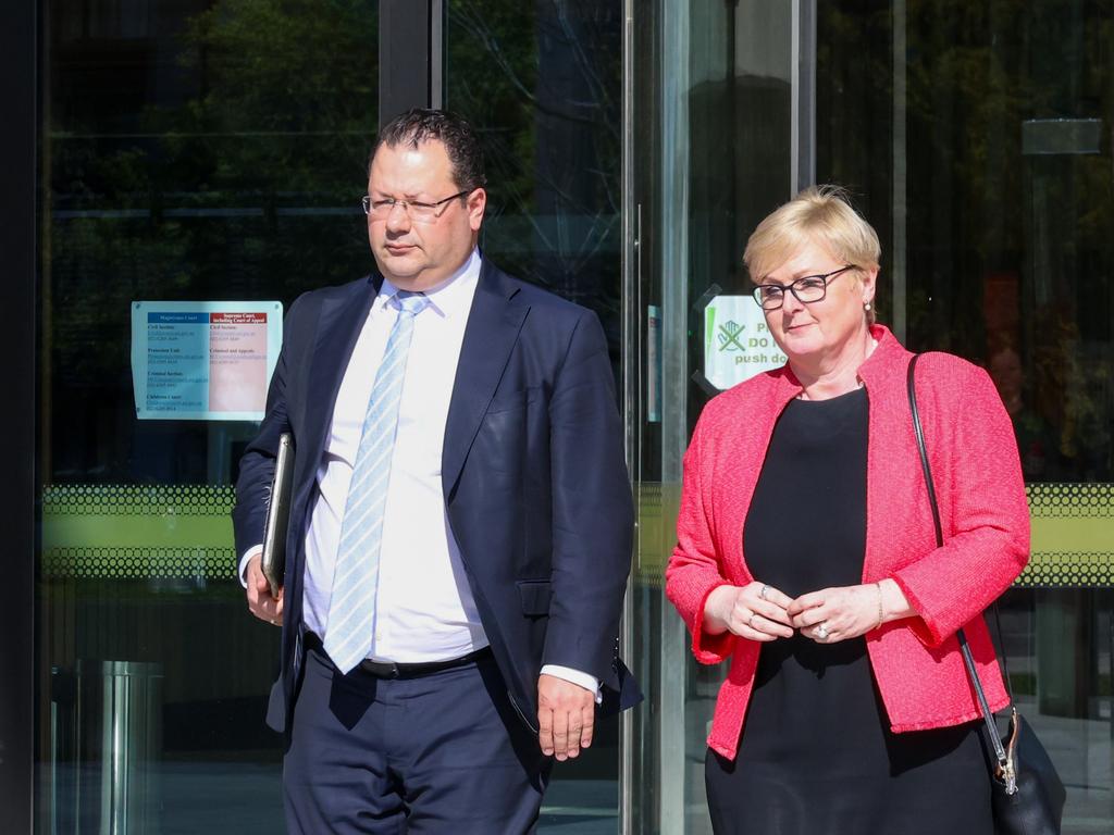 Liberal senator Linda Reynolds leaving court in Canberra after giving evidence. Picture: Newswire/ Photox / Ben Appleton