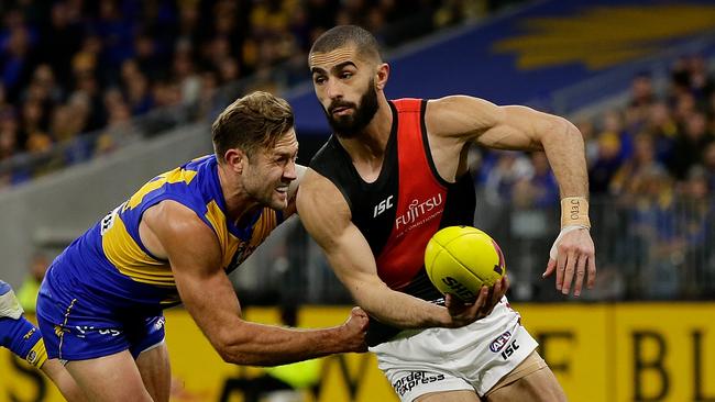 Saad on the burst for Essendon. Picture: Getty Images