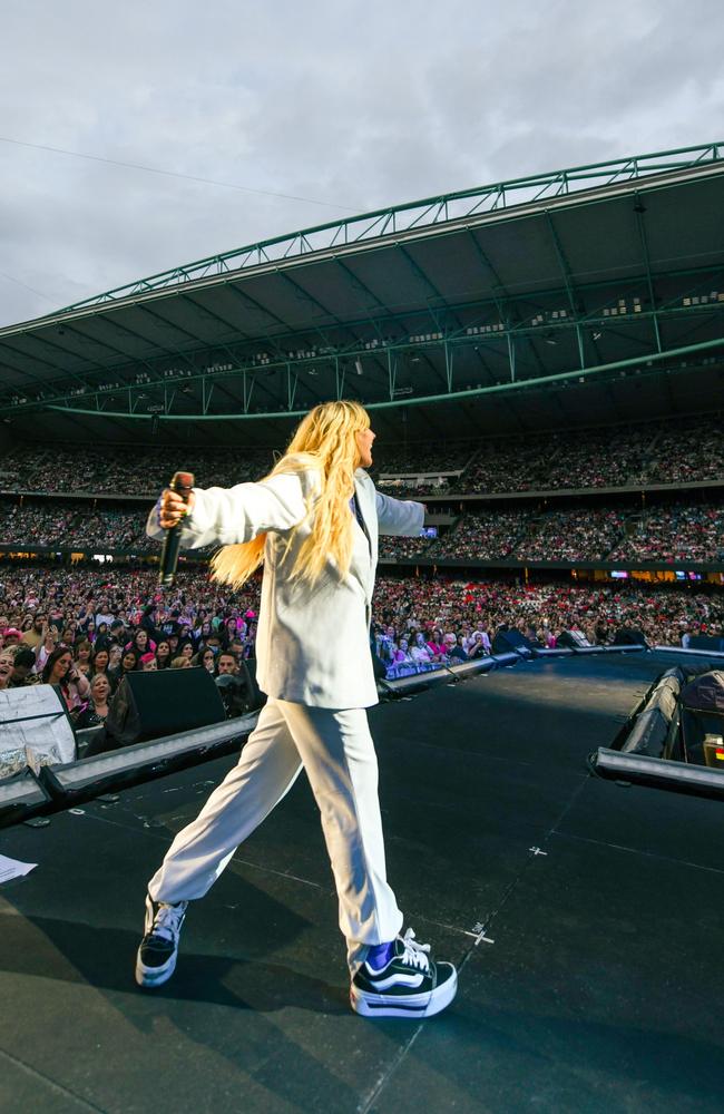 Hundreds of thousands of P!nk fans turned up to see Tones and I perform at the Summer Carnival shows. Picture: Supplied