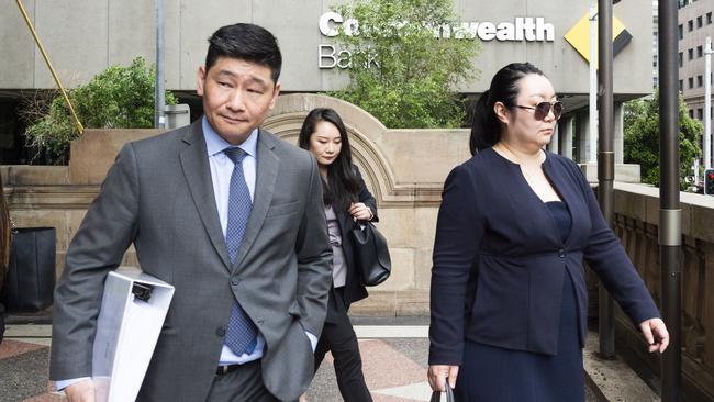 Jie Shao leaves Downing Centre District Court. Ms Huang’s family, devastated by her death, seeks justice and expressed their grief in court, describing her as a crucial and beloved member of their family. Picture: Monique Harmer