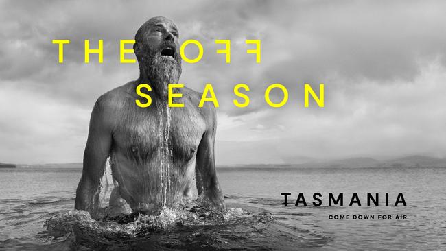 An advertisement for Tourism Tasmania's "Off Season" campaign