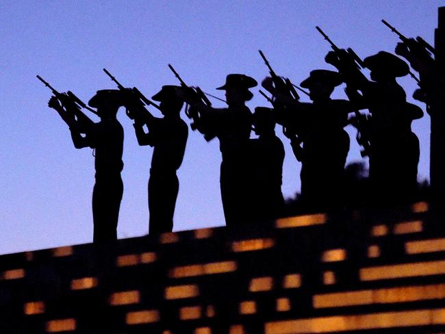 Anzac Day in Melbourne. Picture: Nicole Garmston